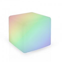 CUBE LUMINEUX RGB TELECOMMANDE 40*40*40