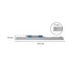 Linéaire LED encastrable Prismatique 600mm 18W 4000K - Garantie 5 ans