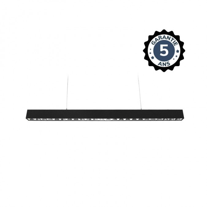 Linéaire LED Noir 600mm 24W 4000K - Garantie 5 ans