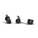 GUIRLANDE FORAINE CABLE PLAT NOIR 10 METRES 10 DOUILLES B22 AMPOULES