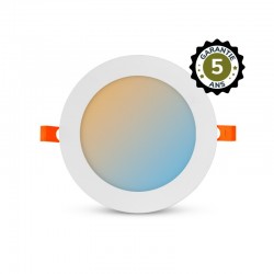 Plafonnier LED Blanc Ø175 12W CCT - Garantie 5 ans