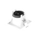 Collerette basse luminance carrée/carrée blanc/blanc pour spot ÉCLAT II