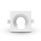 Collerette basse luminance carrée/rond blanc/blanc pour spot ÉCLAT II