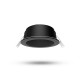 Collerette basse luminance rond/rond noir/noir pour spot ÉCLAT II