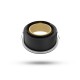 Collerette basse luminance rond/rond noir/doré pour spot ÉCLAT II