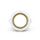 Collerette basse luminance rond/rond blanc/doré pour spot ÉCLAT II