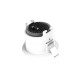Collerette basse luminance rond/rond blanc/doré pour spot ÉCLAT II