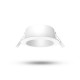 Collerette basse luminance rond/rond blanc/blanc pour spot ÉCLAT II