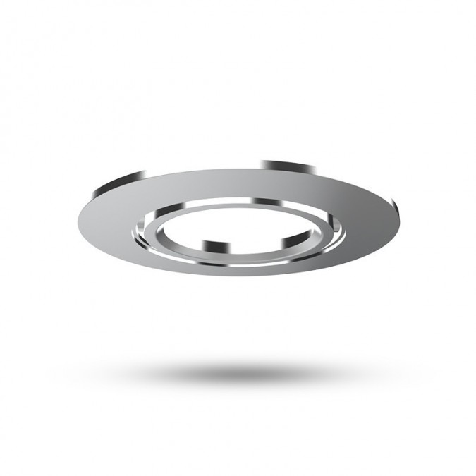 Collerette rond aluminium inclinable pour spot ÉCLAT II