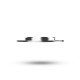 Collerette rond aluminium inclinable pour spot ÉCLAT II