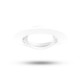 Collerette rond blanc inclinable pour spot ÉCLAT II