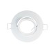Lot de 10 Supports de spot rond fixe en Acier Blanc Ø77mm