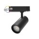 Spot LED sur Rail Noir 25W 3000K 2500 LM IRC90 adaptateur rail 3 allumages