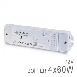 Boitier Variateur / Récepteur RF 4x Channels 12v Sunricher