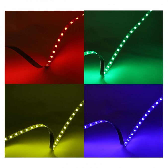 Bandeau LED RGB 5 m 60 LED/m 9W/m IP54 - 12V