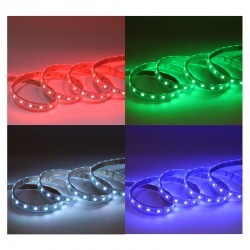 Bandeau LED RGB 5m 60 LED/m 9W/m IP67 - 12V
