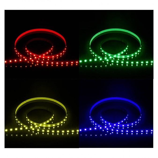 Bandeau LED RGB 5 m 60 LED/m 9W/m IP20 - 24V