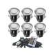 Kit de 6 Mini Spots Encastrables 12V LED RGB