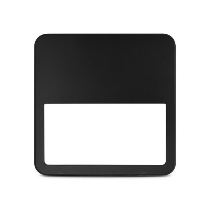 Collerette asymétrique Noire pour QUADRA 280 x 280 x 50 mm