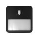 Collerette asymétrique ouverture Noire pour QUADRA 220 x 220 x 50 mm