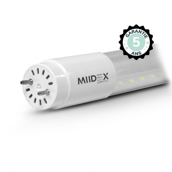 Tube LED T8 18W 4000K 1500 mm Clair Phase / Neutre même côté - Garantie 5 ans