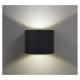 Applique Murale LED Rond Noir 6W 3000K