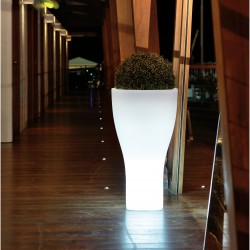 Pot lumineux Blanc FLORY W