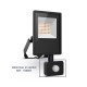 Projecteur LED Noir 20W CCT IP65