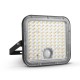 Projecteur LED Solaire Asymétrique Détecteur IR 30W CCT IP65 Télécommande