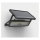 Projecteur Exterieur LED Solaire Noir 8W 3000K IP65 Détecteur IR Télécommande