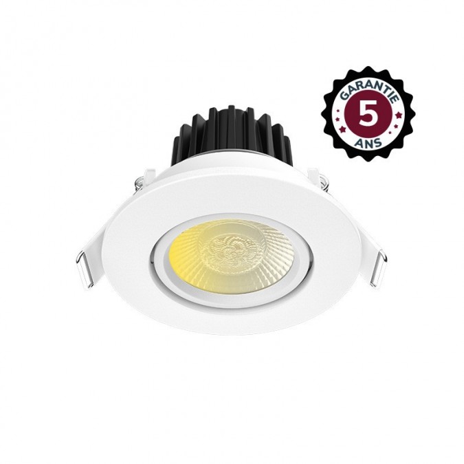 Spot LED CCT BBC Inclinable 8W 2700/3000/4000K Dimmable - Garantie 5 ans