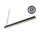 Linéaire LED prismatique Noir 2 CCT 36W Dimmable DALI 2/PUSH - 1200 mm - Garantie 5 ans