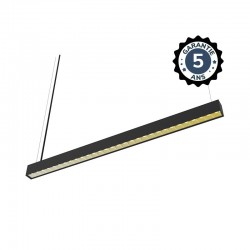 Linéaire LED réflecteur Noir 2 CCT 30W Dimmable DALI 2/PUSH - 1432 mm - Garantie 5 ans
