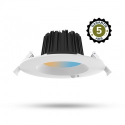 Plafonnier LED CCT multi-puissance 13/18W 3000/4000/6500K blanc Détecteur IR - Garantie 5 ans