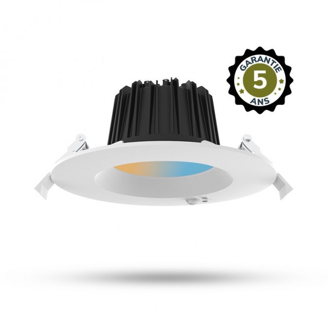 Plafonnier LED CCT multi-puissance 13/18W 3000/4000/6500K blanc Détecteur IR - Garantie 5 ans