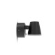 Applique Murale Double Orientable LED Noir Détecteur IR 20W 3000K