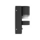 Applique Murale Cylindrique Noir Détecteur IR GU10 x 1