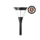 Lanterne sur mat LED Noir 40W IP66 IK09 3000K - Garantie 5 ans