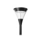Lanterne sur mat LED Noir 40W IP66 IK09 3000K - Garantie 5 ans