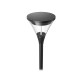 Lanterne sur mat LED Noir 40W IP66 IK09 3000K - Garantie 5 ans