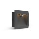 Spot encastrable LED balise 140 x 140 mm 6,5W Rectangle 3000K IP65 Détecteur IR