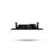 Support plafond carré orientable noir 82 x 82 mm