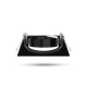 Support plafond carré orientable noir 82 x 82 mm