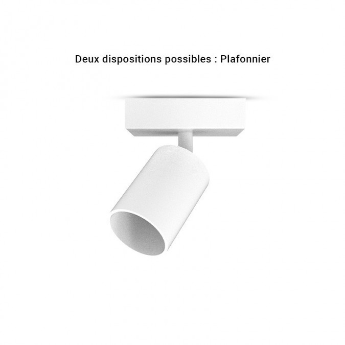 Applique orientable blanche GU10 x1