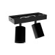 Applique orientable 2 spots noir GU10 x2
