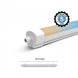 Étanche LED Intégrées CCT 15W 615 x 66 x 63 mm Traversant - Garantie 5 ans