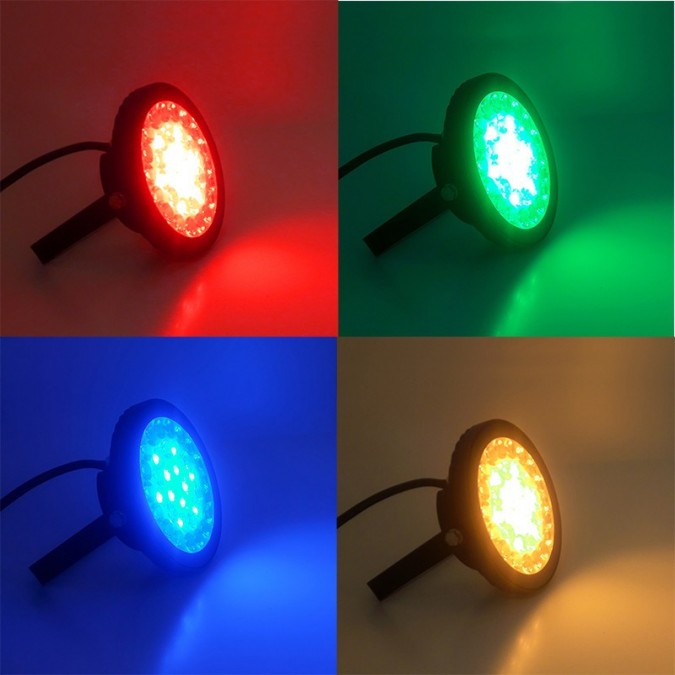 PROJECTEUR EXTERIEUR LED 230V 15W RGB BLANC CCT
