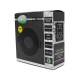 Support de spot basse luminance Rond Orientable Noir Ø110