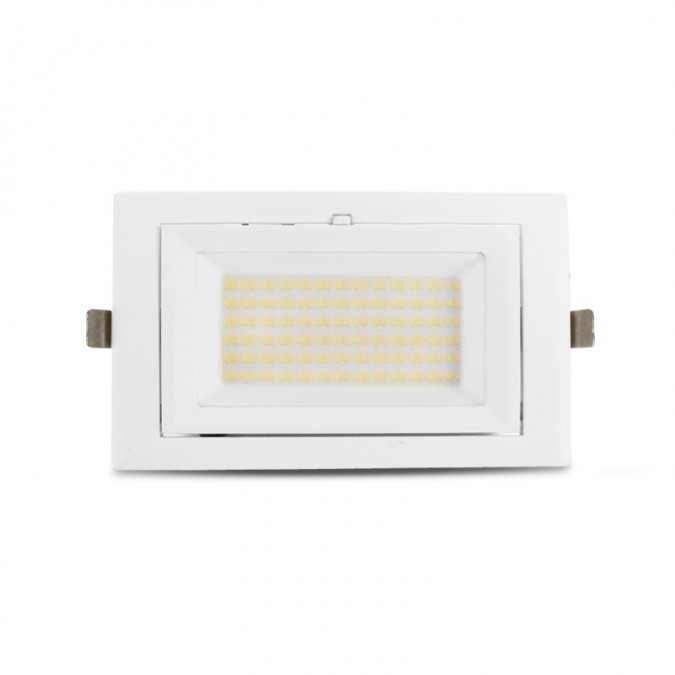 Spot LED Rectangulaire Inclinable avec Alimentation Electronique 32/38W CCT - Garantie 5 ans