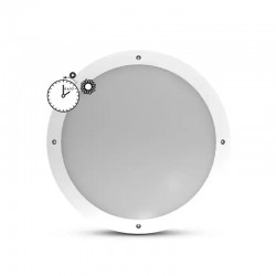 Plafonnier LED Ø300 18W 4500K Détecteur avec préavis d'extinction